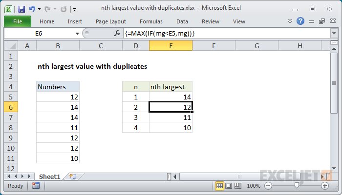 excel-formula-nth-largest-value-with-duplicates-exceljet